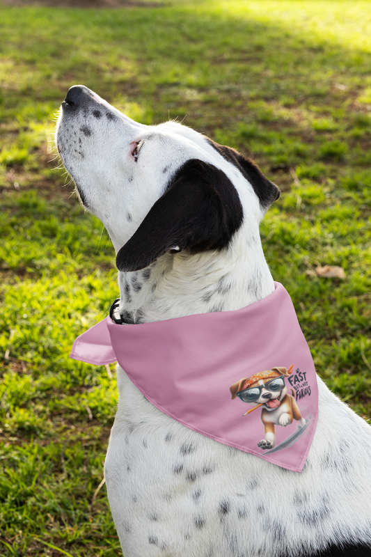 Fast But Not Furious Dog Bandana – Funny & Stylish Pet Accessory