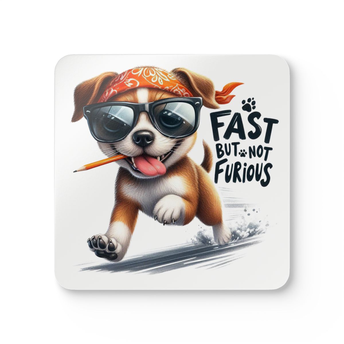 Fast But Not Furious Coaster Set – Funny Gift for Home or Office