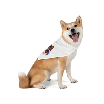 German Shepherd with Coffee Bandana – Fun Gift for Dog & Coffee Lovers