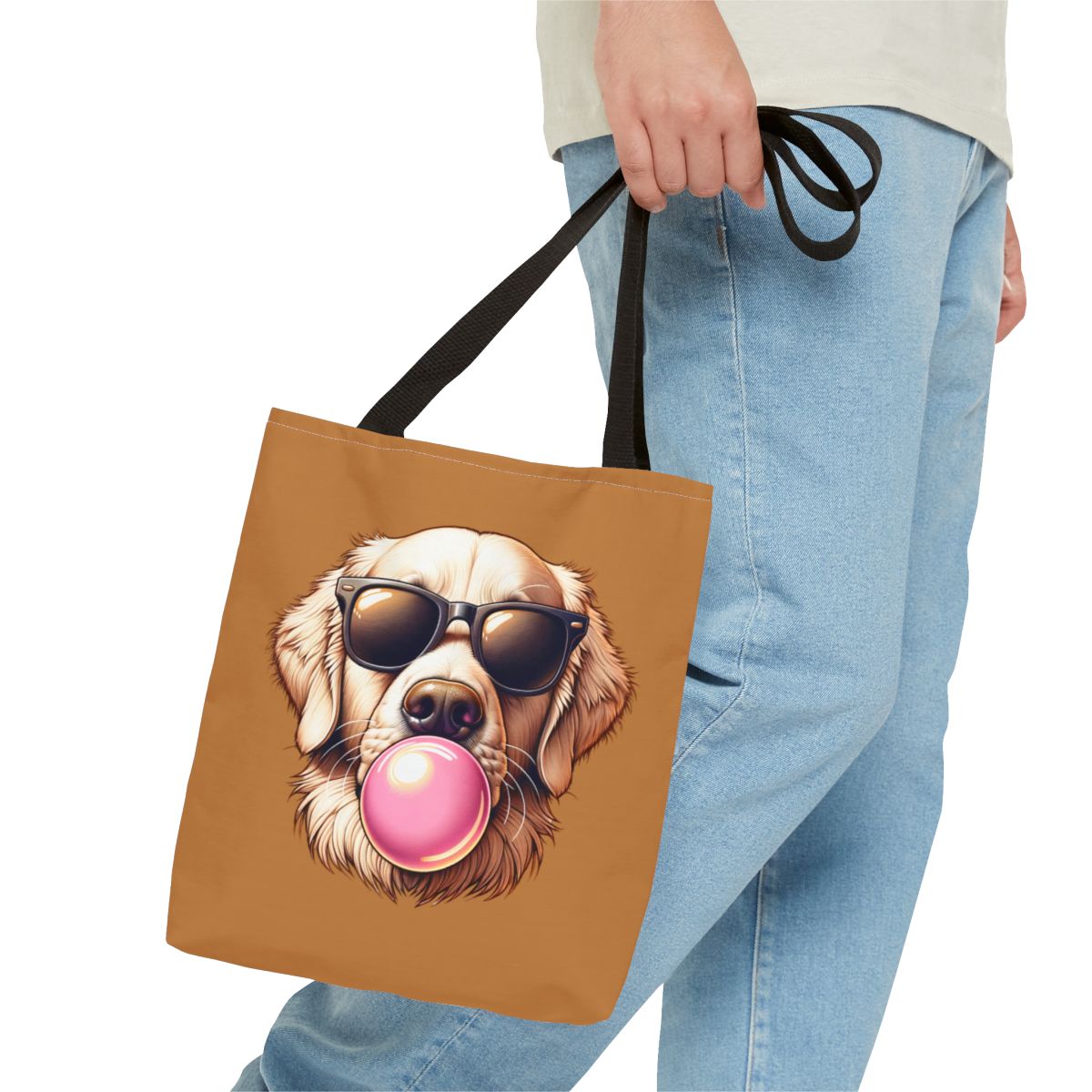 Golden-with-Gum-white-Tote Bag