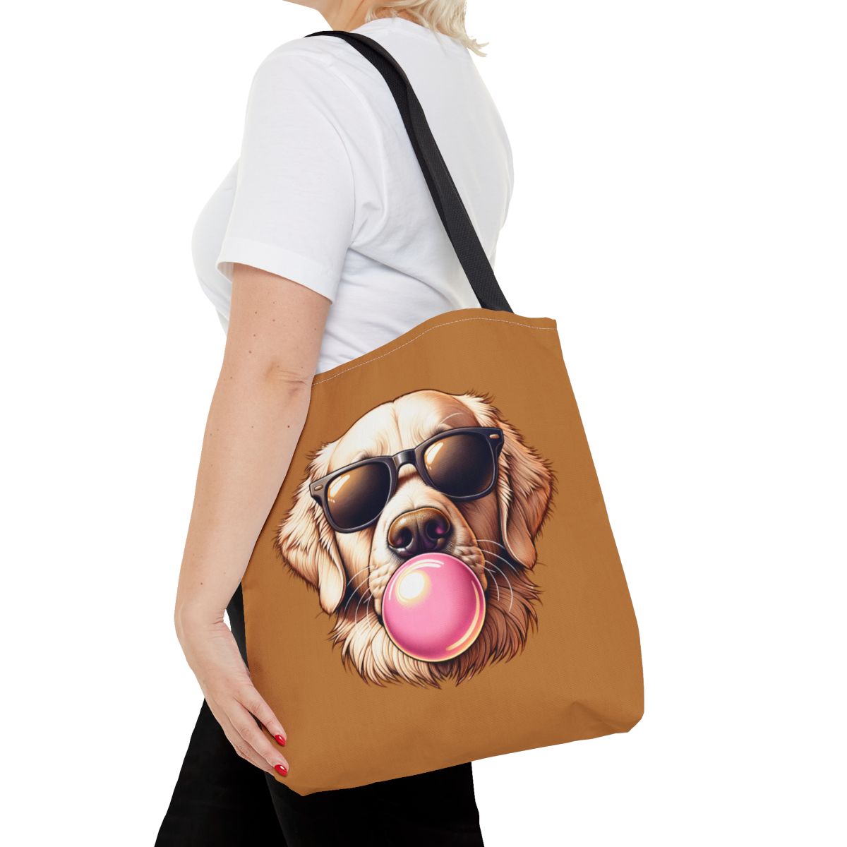 Golden-with-Gum-white-Tote Bag