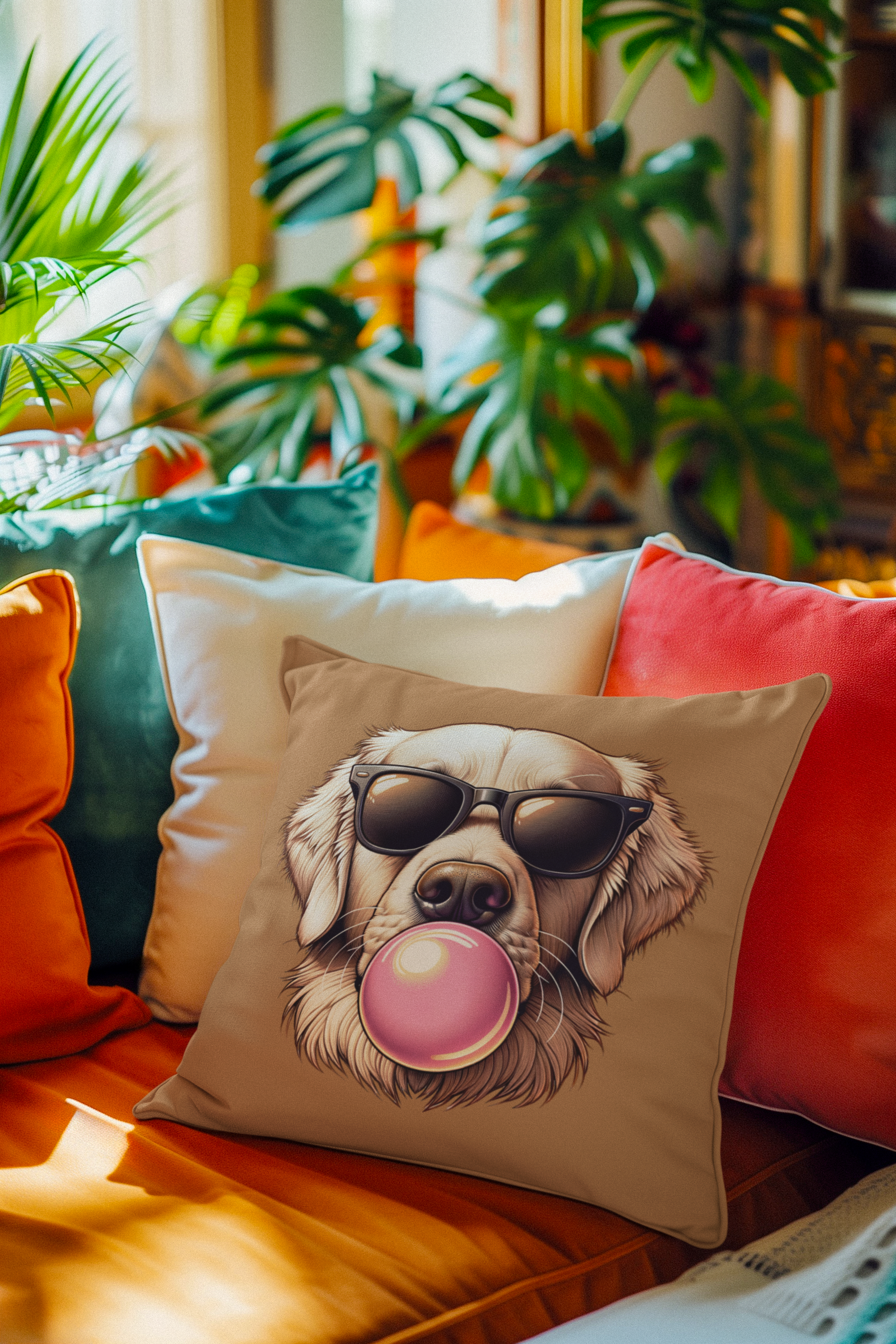 Golden-with-Gum-white-pillow
