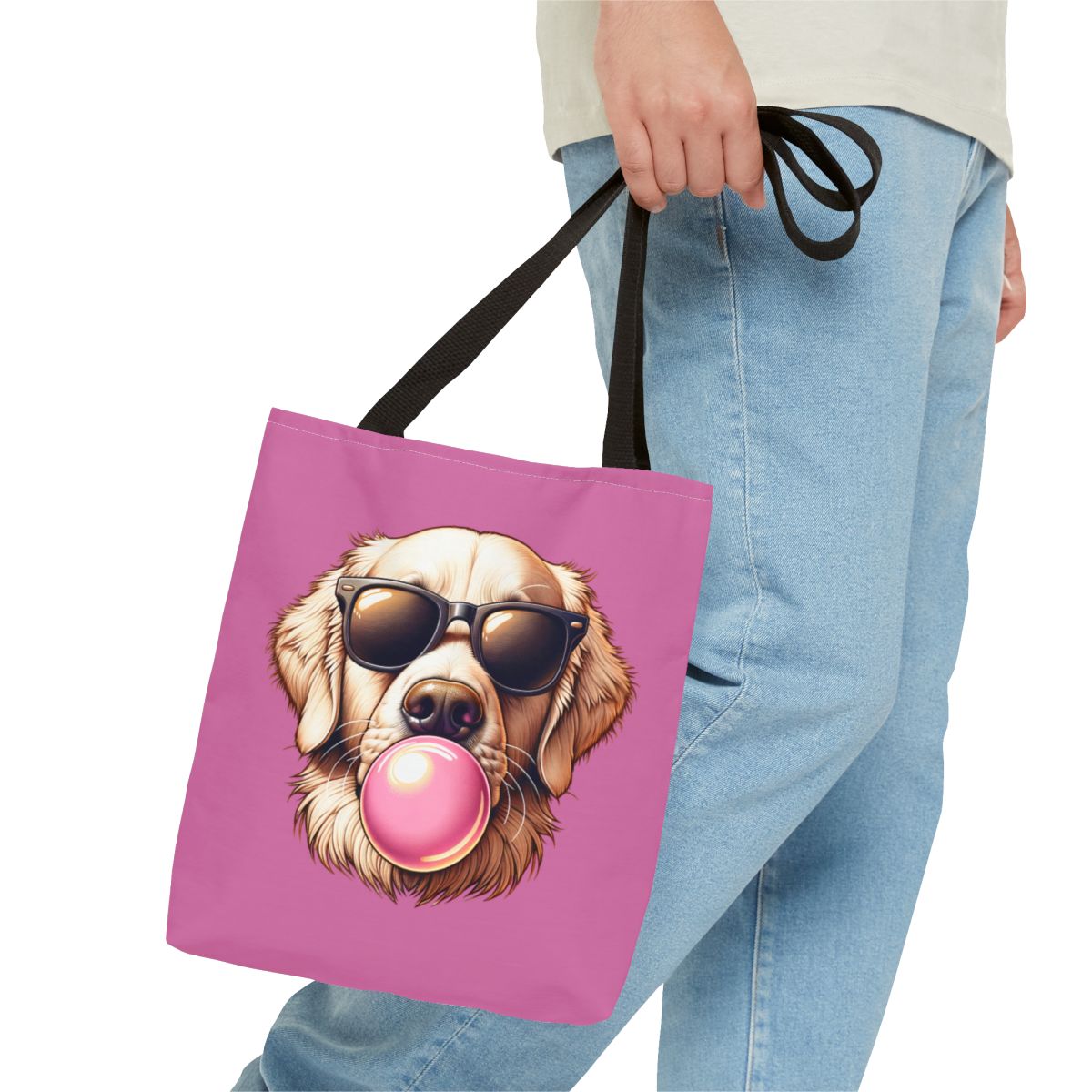 Golden-with-Gum-white-Tote Bag