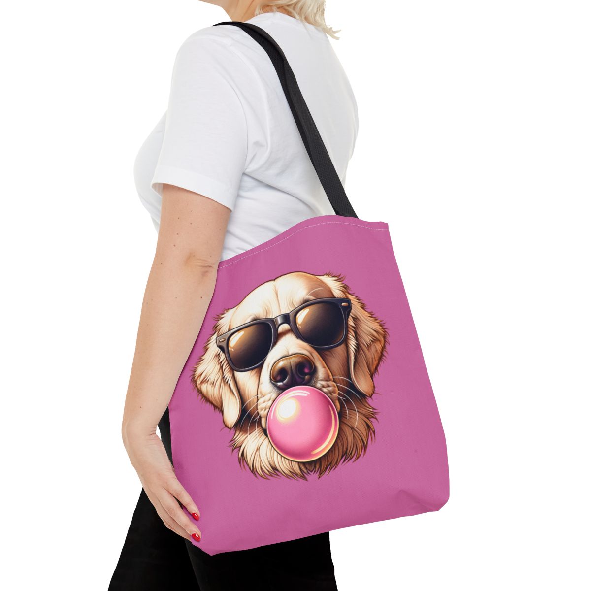 Golden-with-Gum-white-Tote Bag