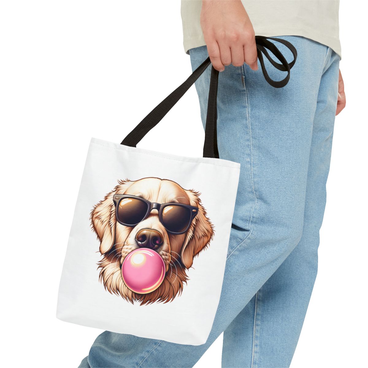 Golden-with-Gum-white-Tote Bag