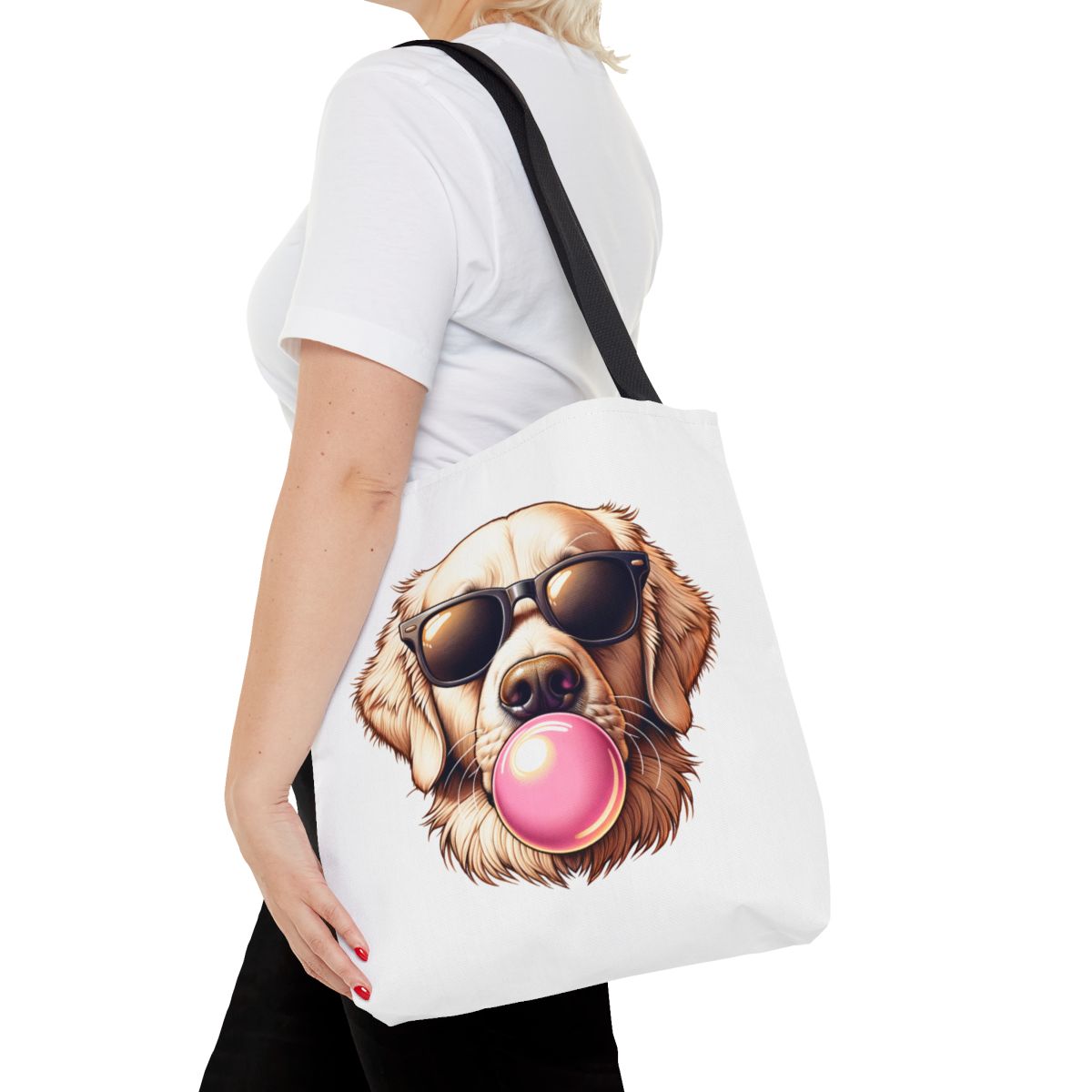 Golden-with-Gum-white-Tote Bag