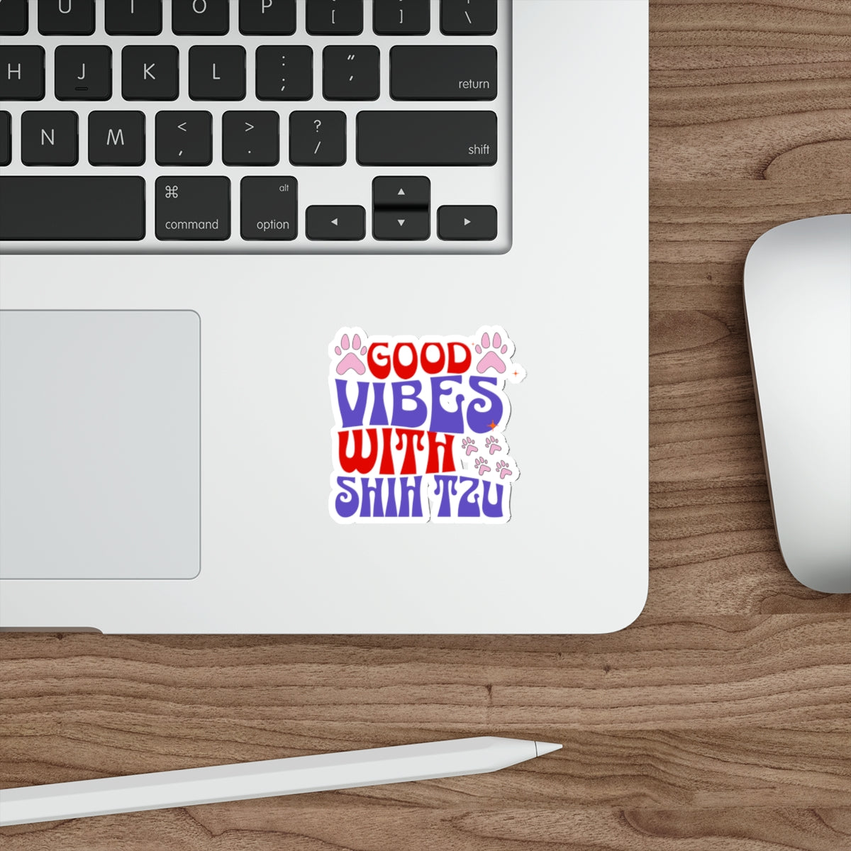 Good Vibes with Shih Tzu Stickers – Positive Gift for Dog Lovers