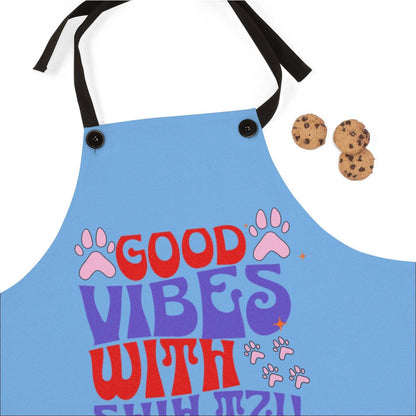 Good Vibes With Shih Tzu Apron – Cute & Fun Gift for Dog Lovers