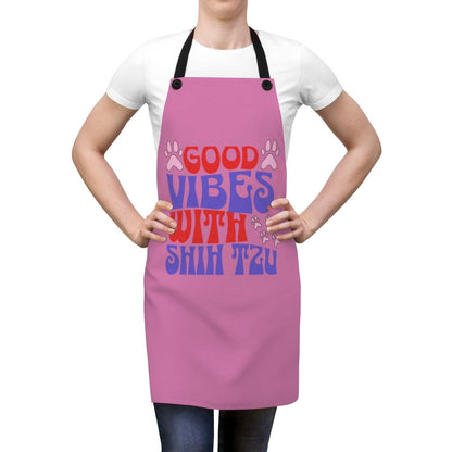 Good Vibes With Shih Tzu Apron – Cute & Fun Gift for Dog Lovers