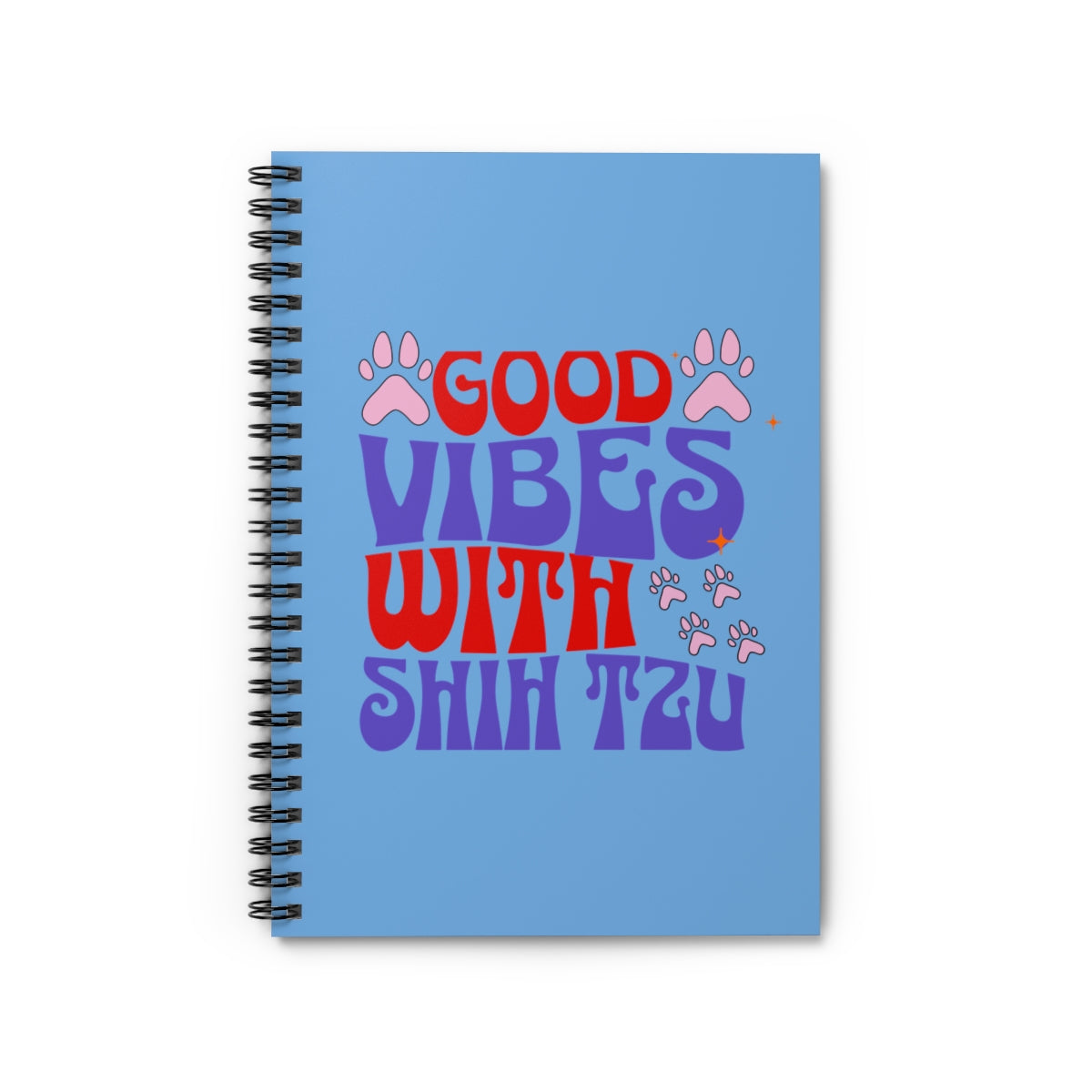 Good Vibes with Shih Tzu Spiral Notebook – Gift for Shih Tzu Lovers