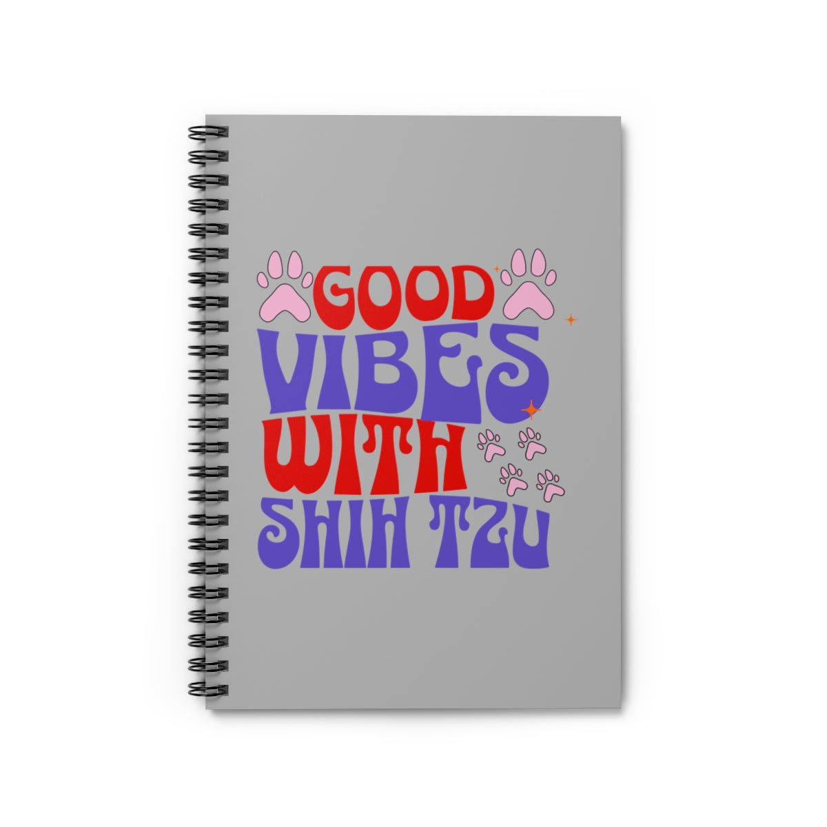 Good Vibes with Shih Tzu Spiral Notebook – Gift for Shih Tzu Lovers