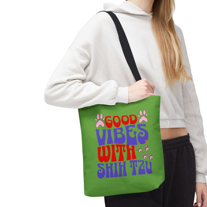 Good Vibes With Shih Tzu Tote Bag - Cute & Practical Gift for Dog Lovers