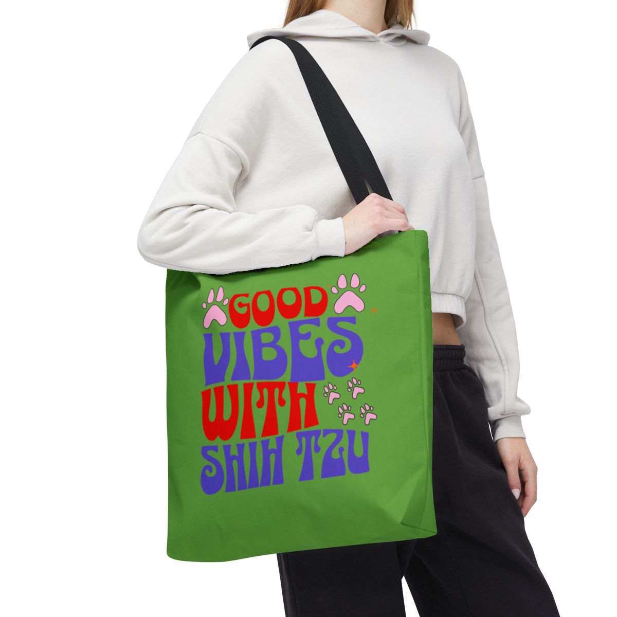 Good Vibes With Shih Tzu Tote Bag - Cute & Practical Gift for Dog Lovers