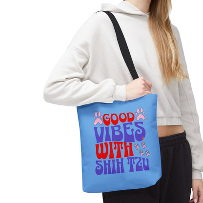 Good Vibes With Shih Tzu Tote Bag - Cute & Practical Gift for Dog Lovers