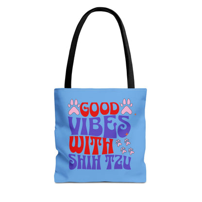 Good Vibes With Shih Tzu Tote Bag - Cute & Practical Gift for Dog Lovers