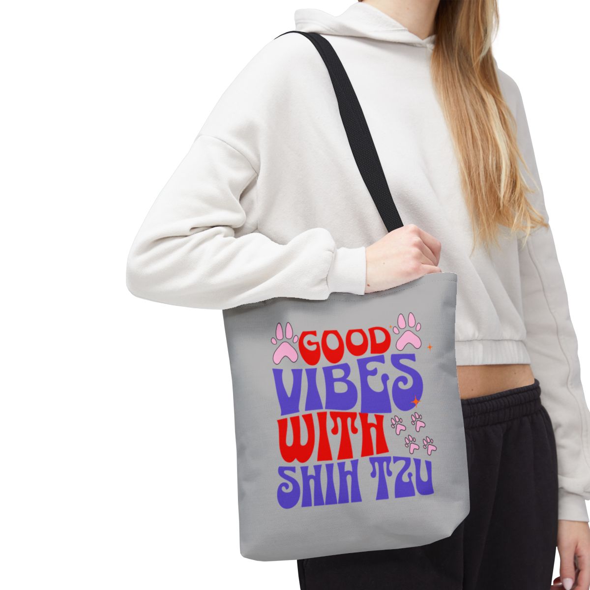 Good Vibes With Shih Tzu Tote Bag - Cute & Practical Gift for Dog Lovers