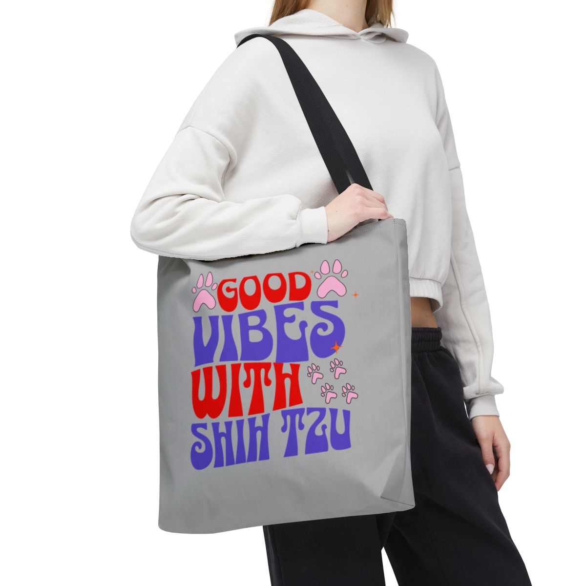 Good Vibes With Shih Tzu Tote Bag - Cute & Practical Gift for Dog Lovers