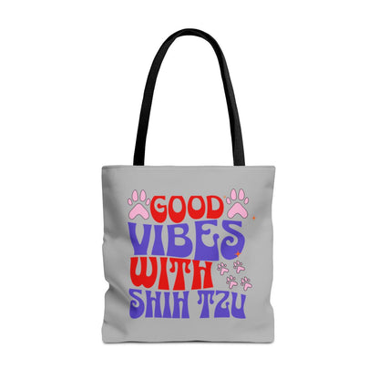 Good Vibes With Shih Tzu Tote Bag - Cute & Practical Gift for Dog Lovers