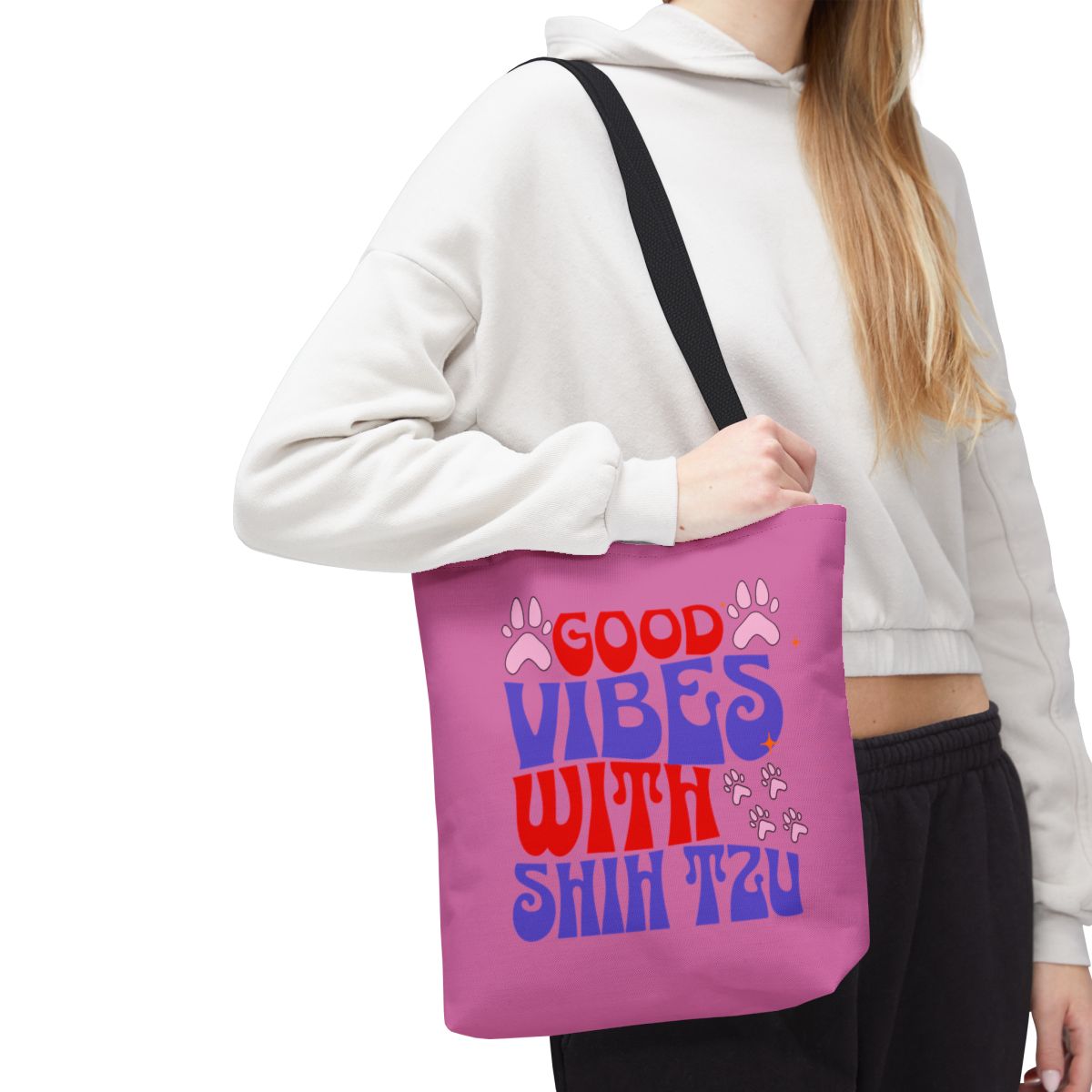 Good Vibes With Shih Tzu Tote Bag - Cute & Practical Gift for Dog Lovers