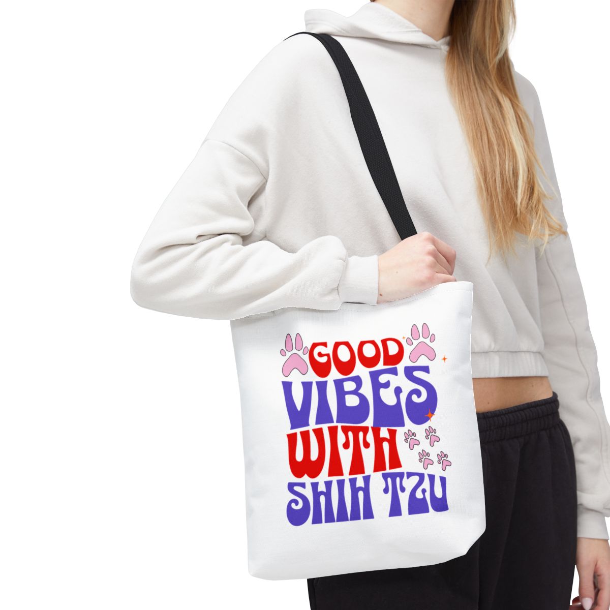 Good Vibes With Shih Tzu Tote Bag - Cute & Practical Gift for Dog Lovers