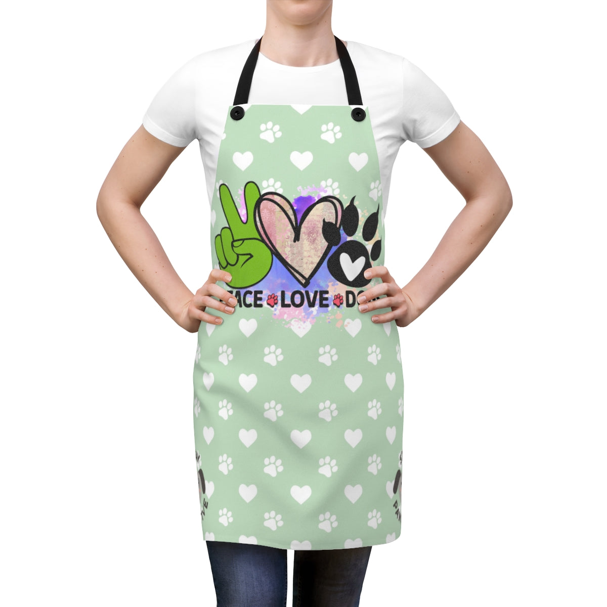 Peace Love Dogs Apron – Cute & Practical Gift for Dog Lover