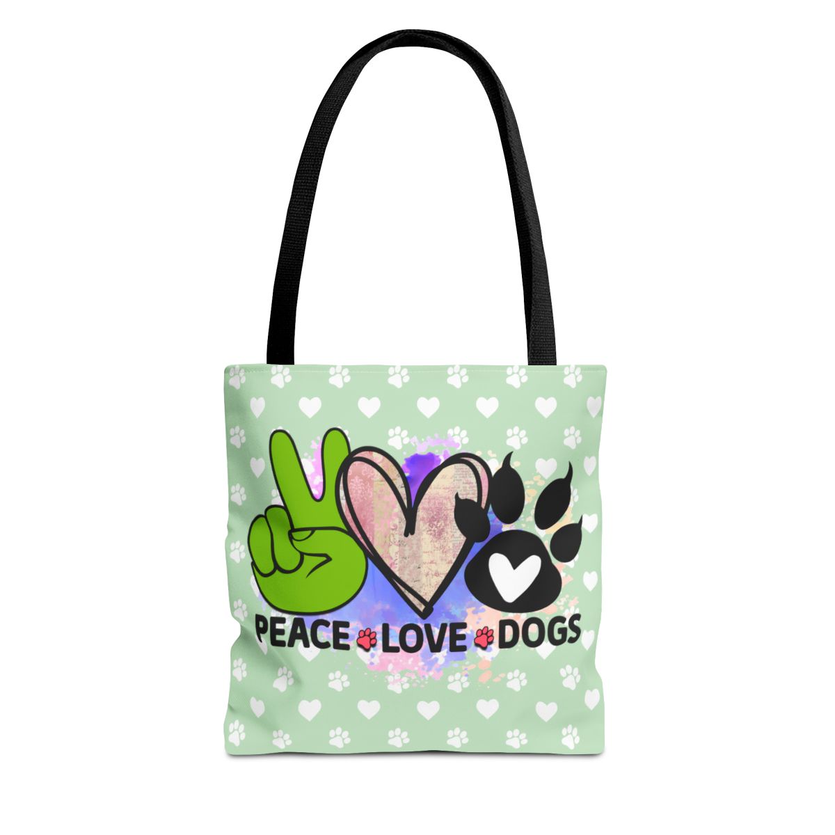 Peace Love Dogs Tote Bag – Stylish, Durable & Perfect for Dog Lovers