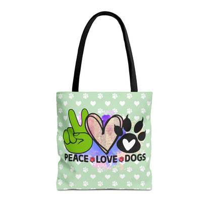 Peace Love Dogs Tote Bag – Stylish, Durable & Perfect for Dog Lovers