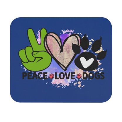 Peace Love Dogs Mouse Pad – Cute & Functional Gift for Dog Lovers