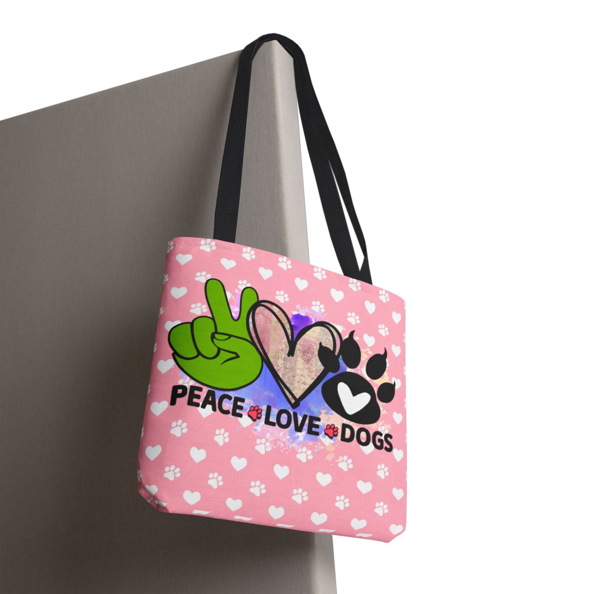 Peace Love Dogs Tote Bag – Stylish, Durable & Perfect for Dog Lovers