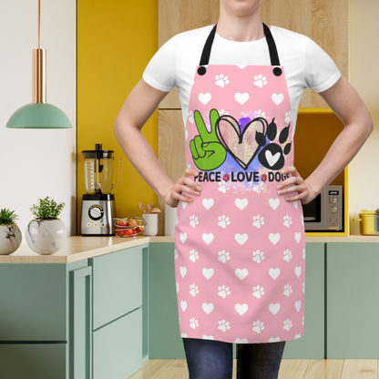 Peace Love Dogs Apron – Cute & Practical Gift for Dog Lover