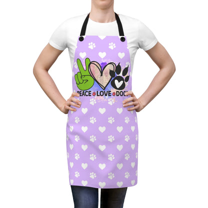 Peace Love Dogs Apron – Cute & Practical Gift for Dog Lover