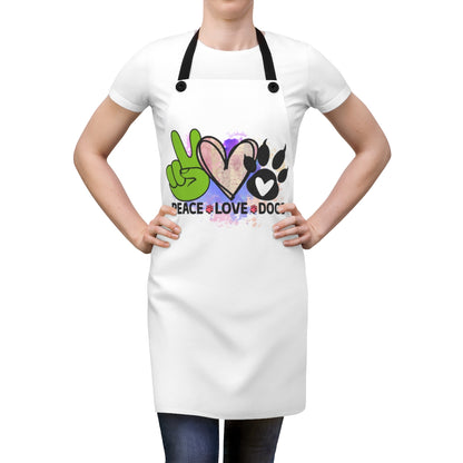 Peace Love Dogs Apron – Cute & Practical Gift for Dog Lover