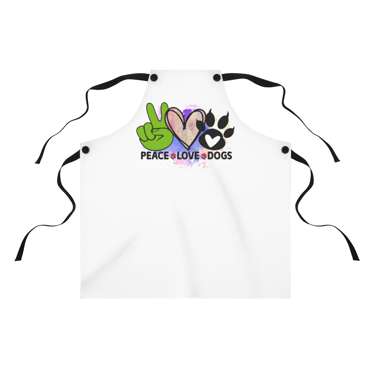 Peace Love Dogs Apron – Cute & Practical Gift for Dog Lover