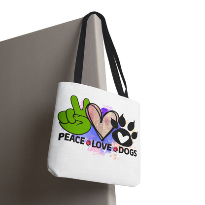 Peace Love Dogs Tote Bag – Stylish, Durable & Perfect for Dog Lovers