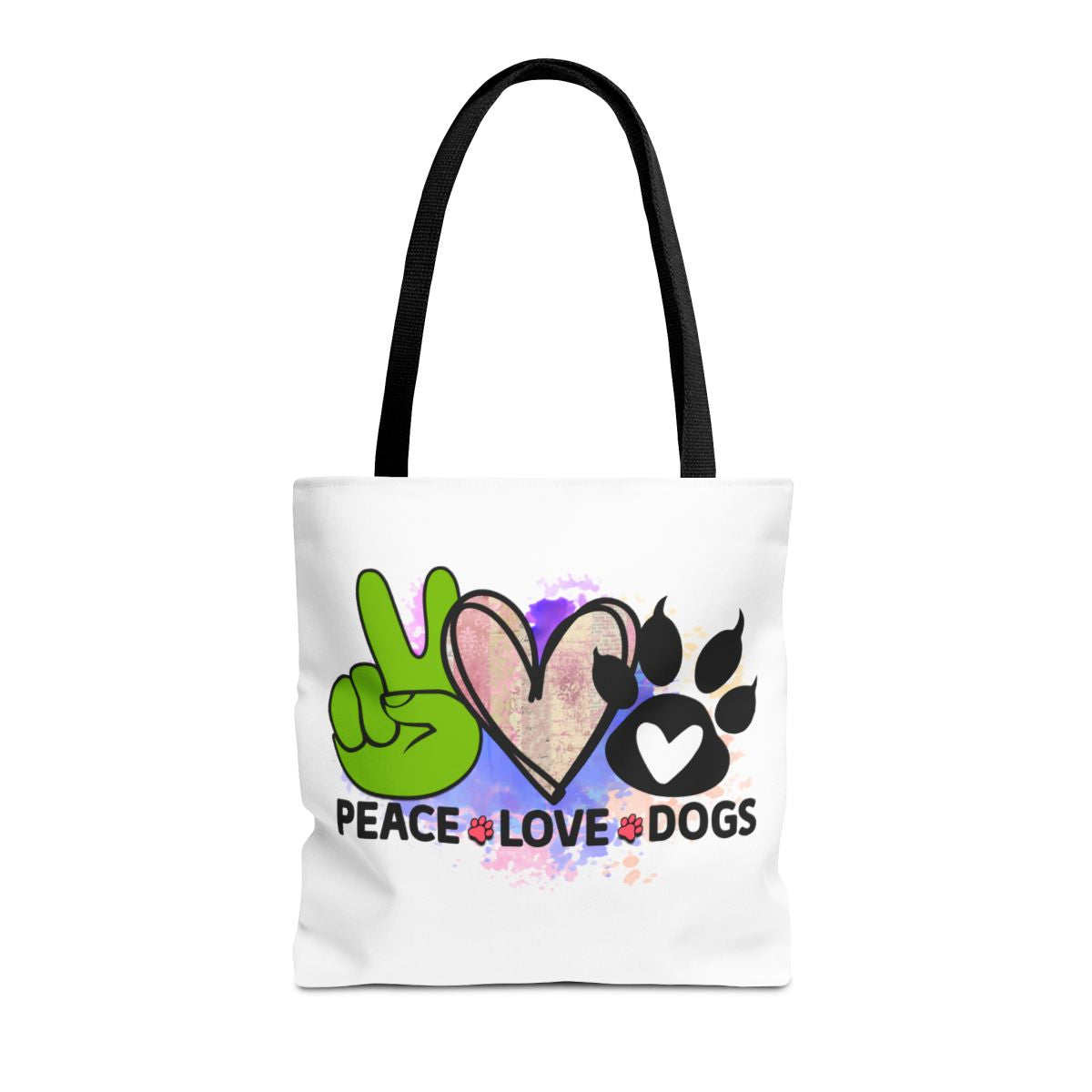 Peace Love Dogs Tote Bag – Stylish, Durable & Perfect for Dog Lovers