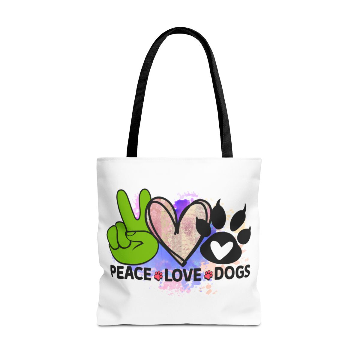 Peace Love Dogs Tote Bag – Stylish, Durable & Perfect for Dog Lovers