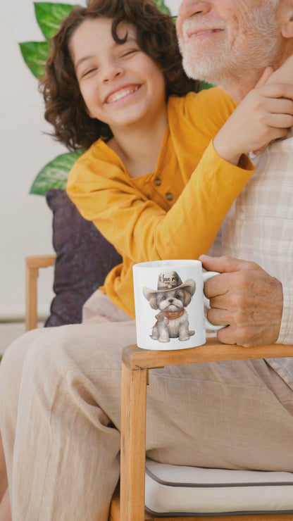 Cowboy Shih Tzu Ceramic Mug