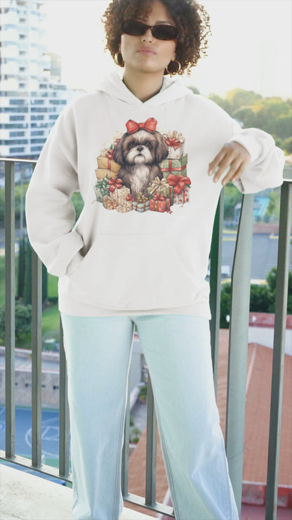 Christmas Gifts Shih Tzu Hooded Sweatshirt