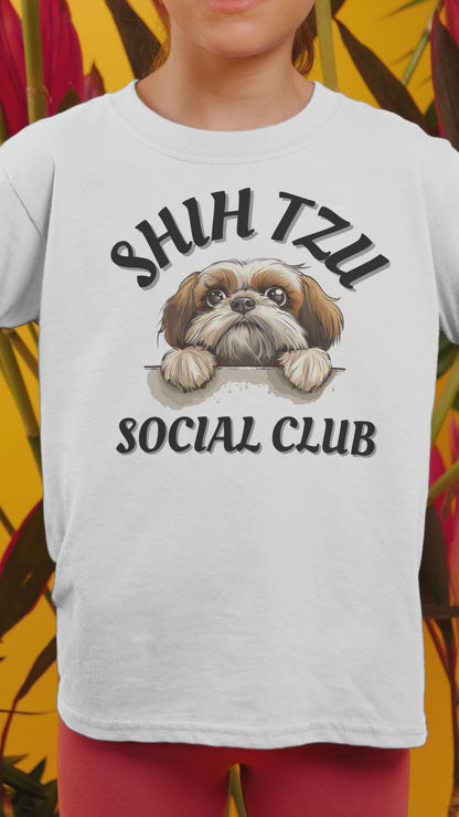 Shih Tzu Social Club Youth Short Sleeve Tee