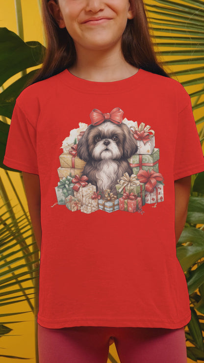 Christmas Gifts Shih Tzu Short Sleeve Tee