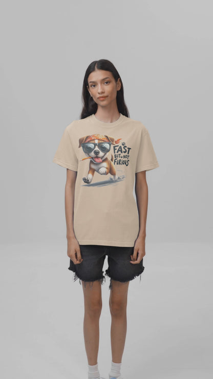 Fast But Not Furious Comfort Colors T-Shirt for Dog Lovers & Runners