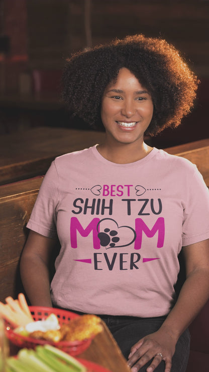 Best Shih Tzu Mom Ever T-Shirt – Perfect Gift for Shih Tzu Lovers