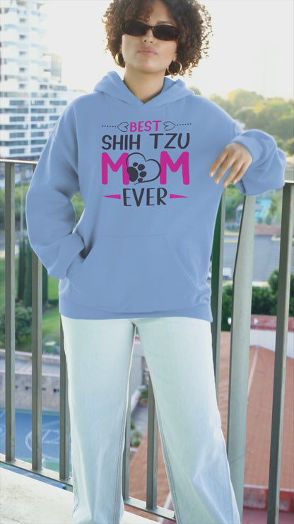 Best Shih Tzu Mom Ever Hooded Sweatshirt