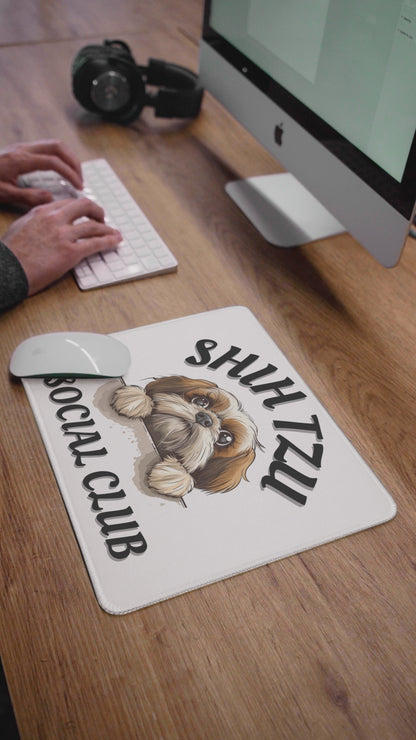 Shih Tzu Social Club Mouse Pad