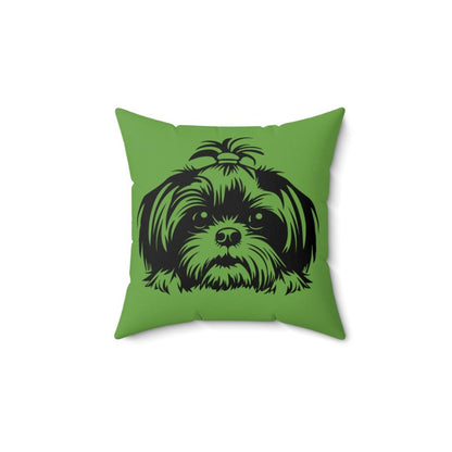 Shih-Tzu-Black-and-White-white-pillow - Shih Tzu Gifts