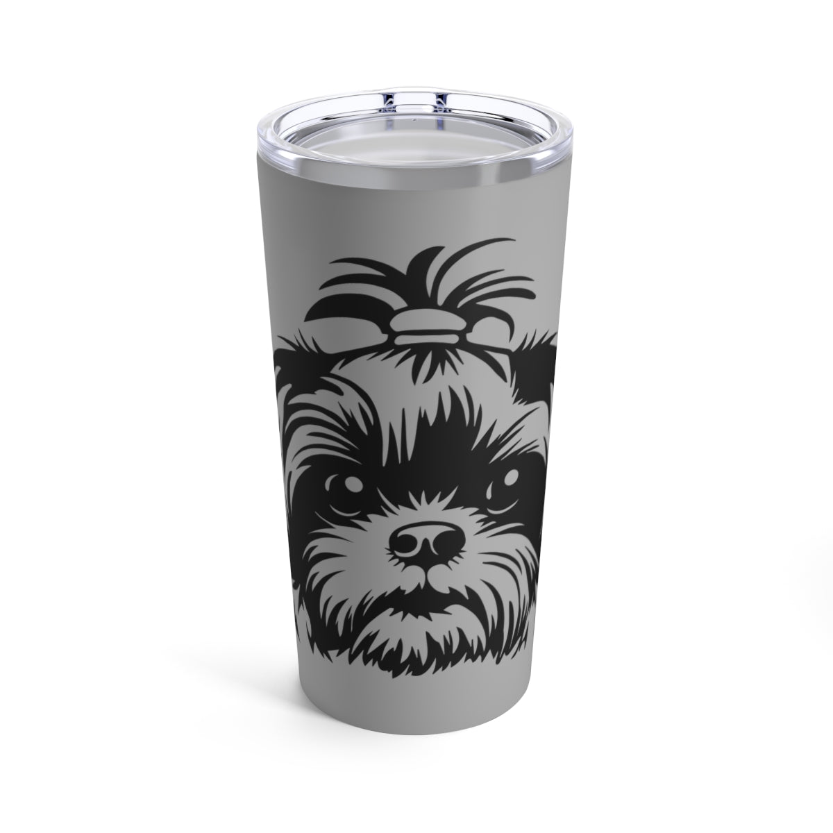 Shih-Tzu-Black-and-White-white-Tumbler 20oz - Shih Tzu Gifts