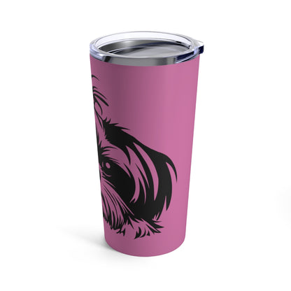 Shih-Tzu-Black-and-White-white-Tumbler 20oz - Shih Tzu Gifts