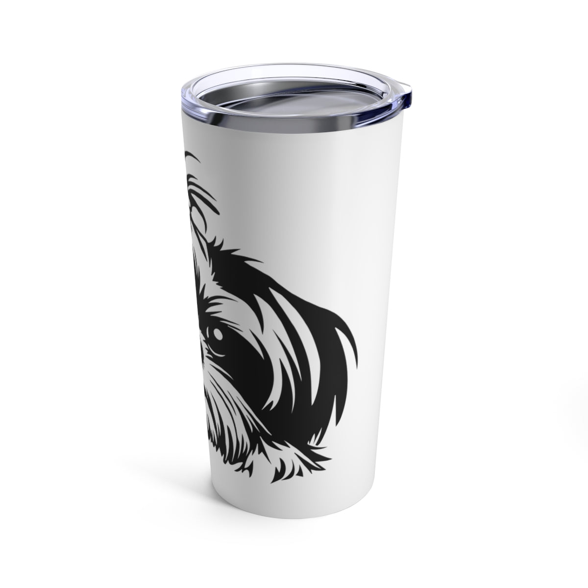 Shih-Tzu-Black-and-White-white-Tumbler 20oz - Shih Tzu Gifts