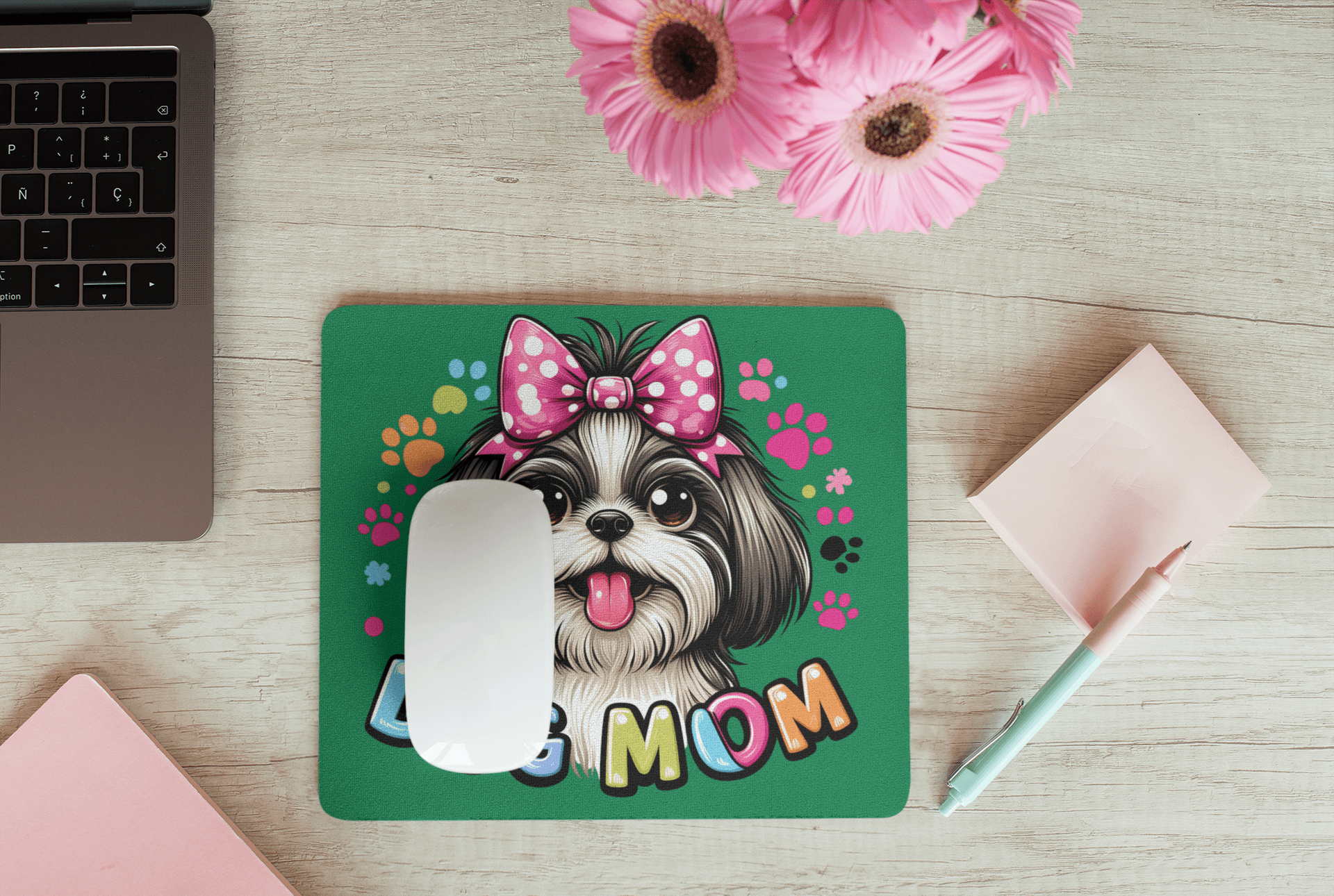 Shih Tzu Dog Mom Mouse Pad - Shih Tzu Gifts