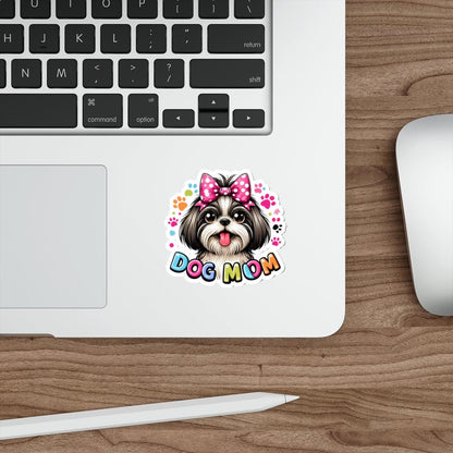 Shih Tzu Dog Mom Die-Cut Stickers - Shih Tzu Gifts